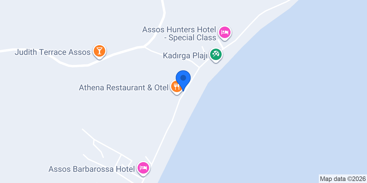 Athena Motel & Restaurant & Beach konumu