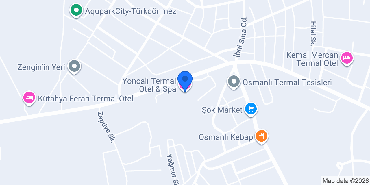 Yoncalı Termal Otel & Spa konumu