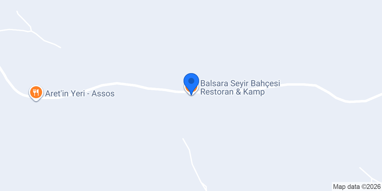 Balsara Seyir Bahçesi Restoran & Kamp konumu