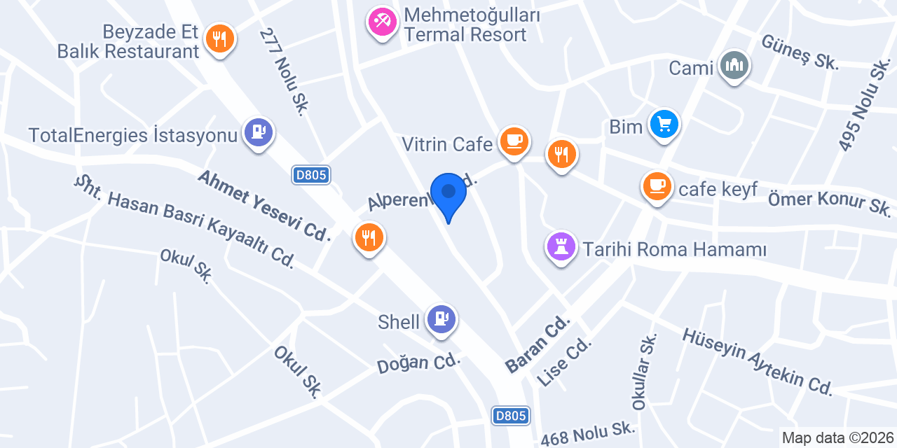 Hoperi Otel Rezidans konumu