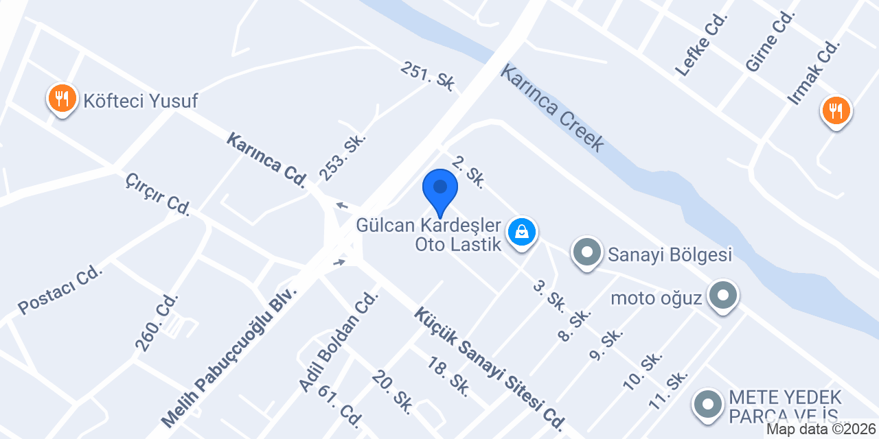 Armağan Oto konumu