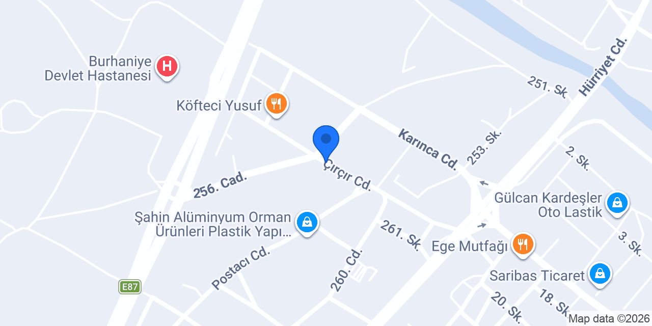 Tellioğlu Alüminyum konumu