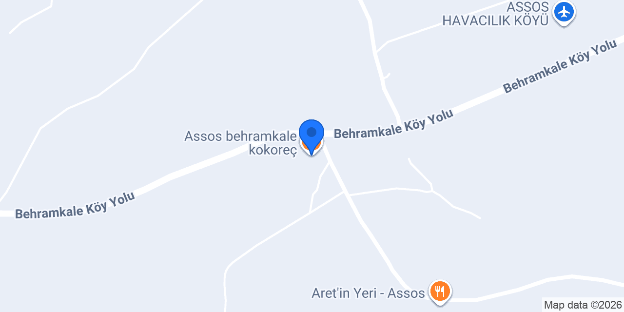 Assos behramkale kokoreç konumu