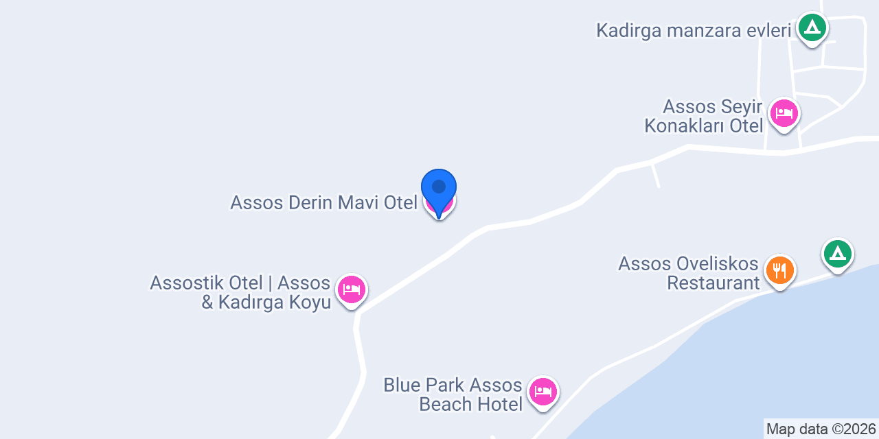 Assos Derin Mavi Otel konumu