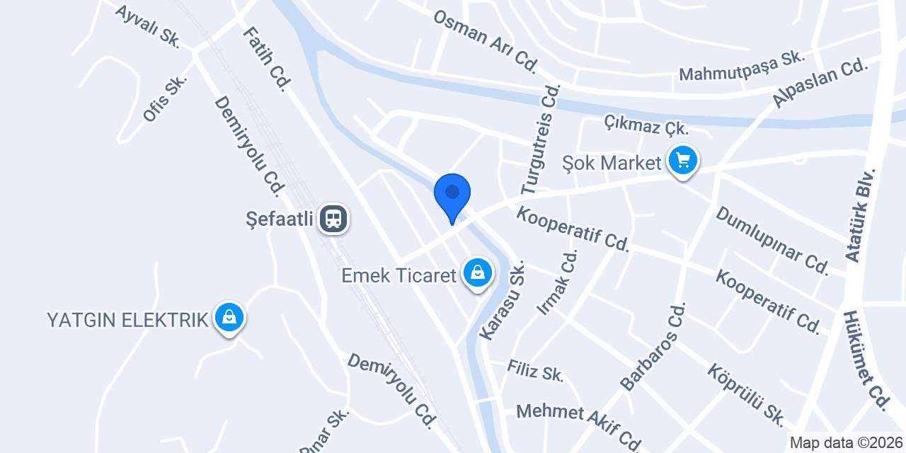 Mesutoğulları Süper Market konumu
