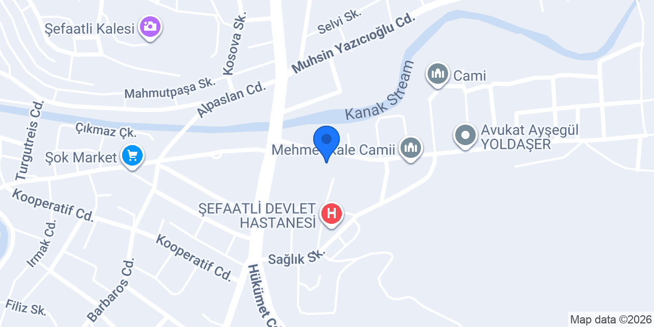 Şimşek Oto Galeri konumu