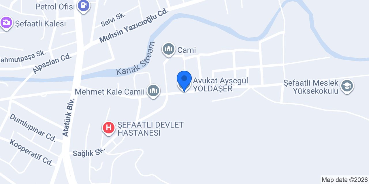 Avukat Ayşegül YOLDAŞER konumu