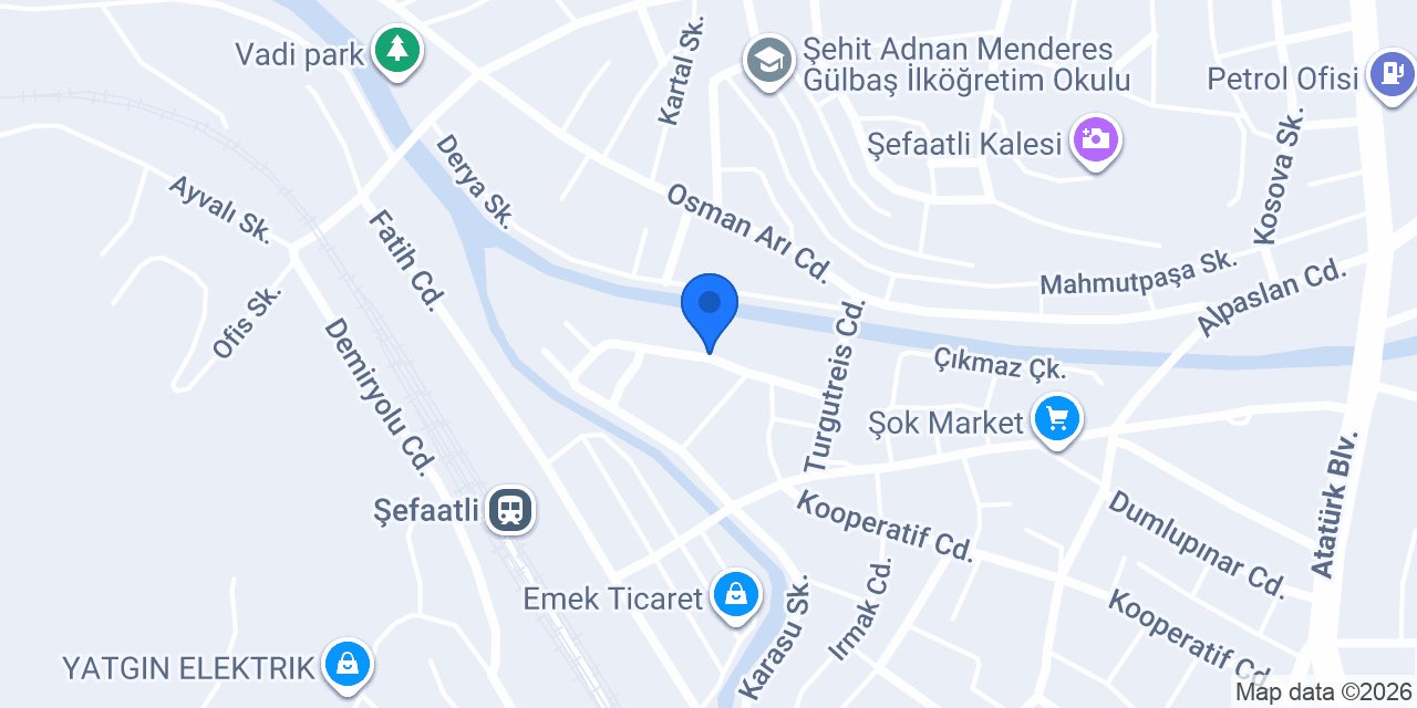 Şefaatli Müftülüğü konumu