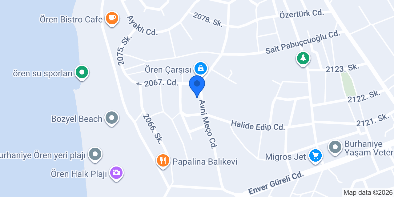 Çiçek Aile Pansiyonu konumu