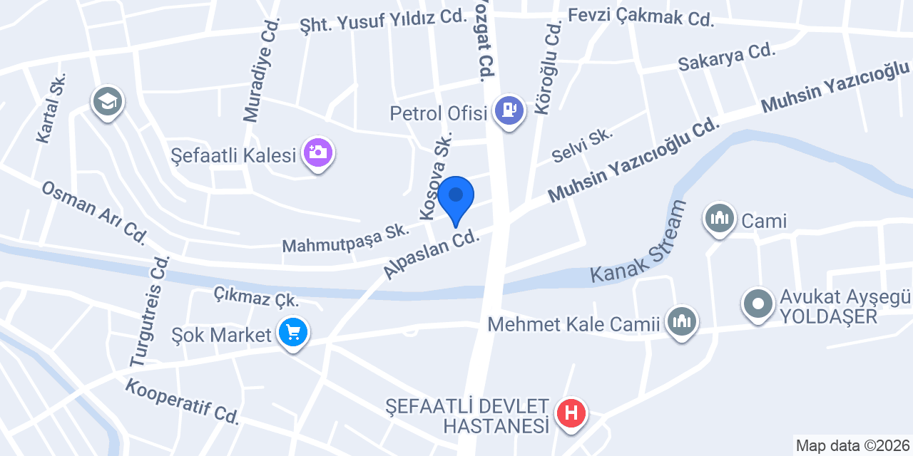 Şimşek Restaurant konumu