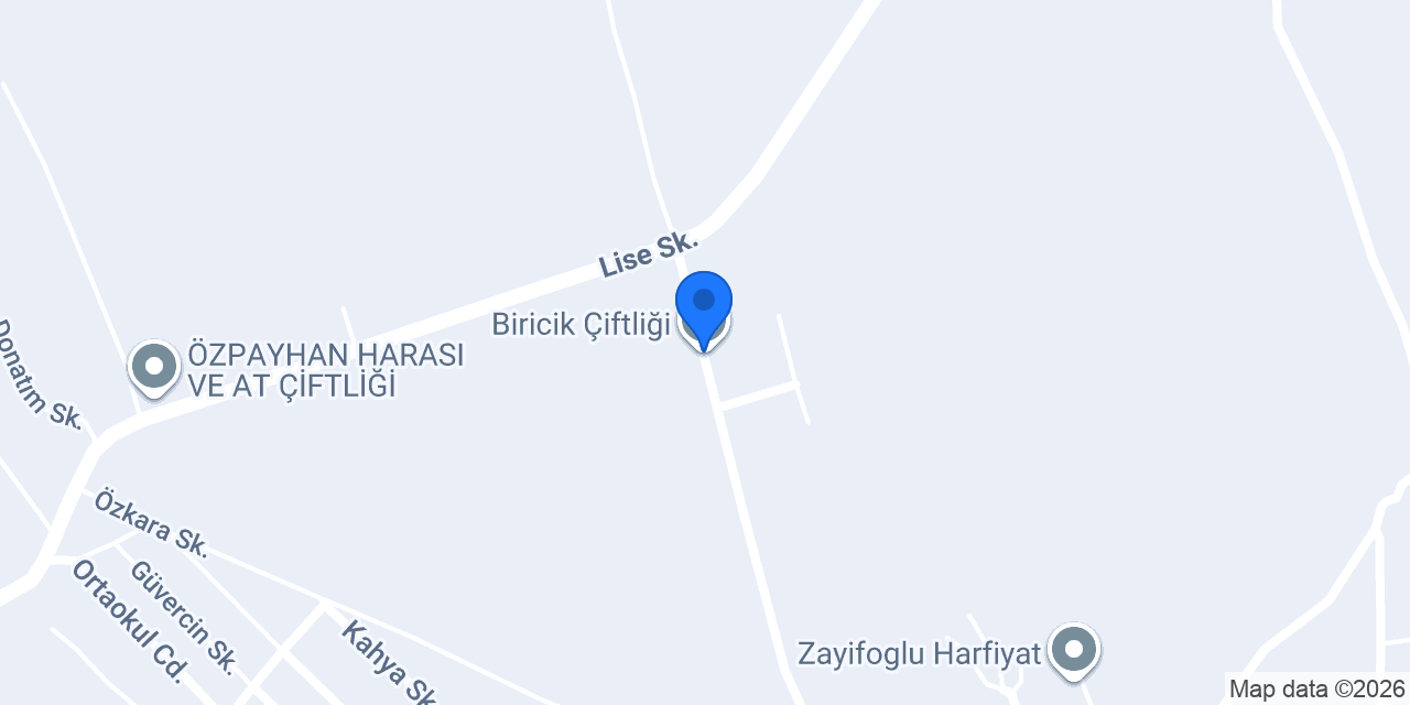 Biricik Çiftliği konumu