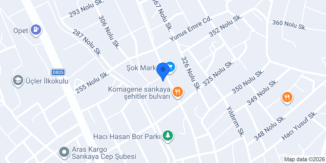 DOLUNAY PİZZA KAFE konumu