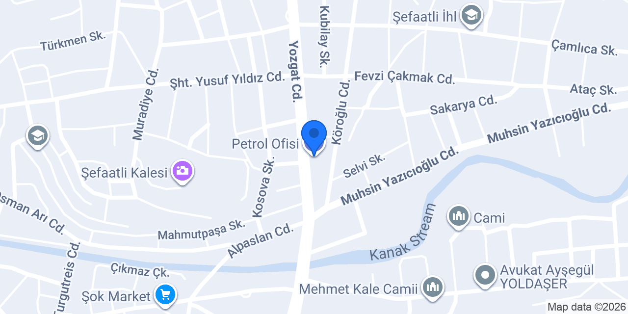 Petrol Ofisi konumu