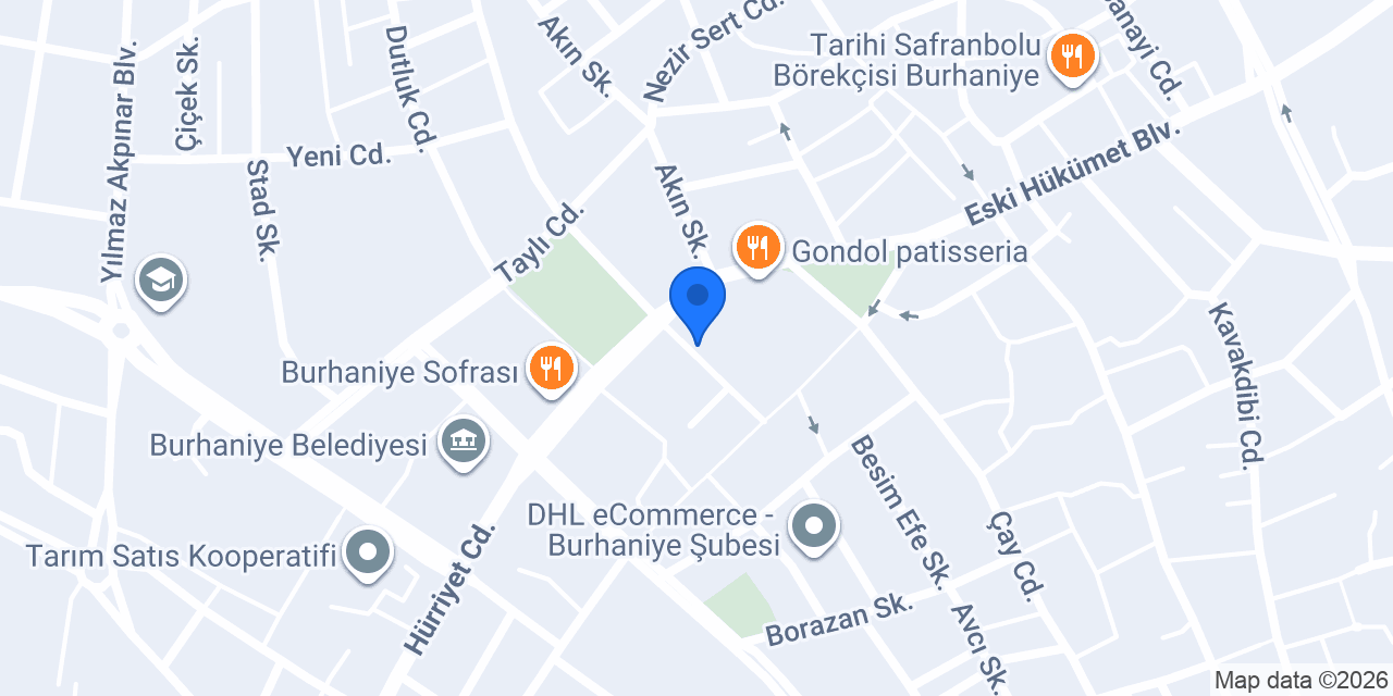 Akcan Sürücü Kursu konumu