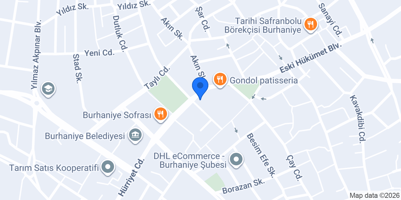 Öztekin Hukuk ve Danışmanlık Ofisi konumu