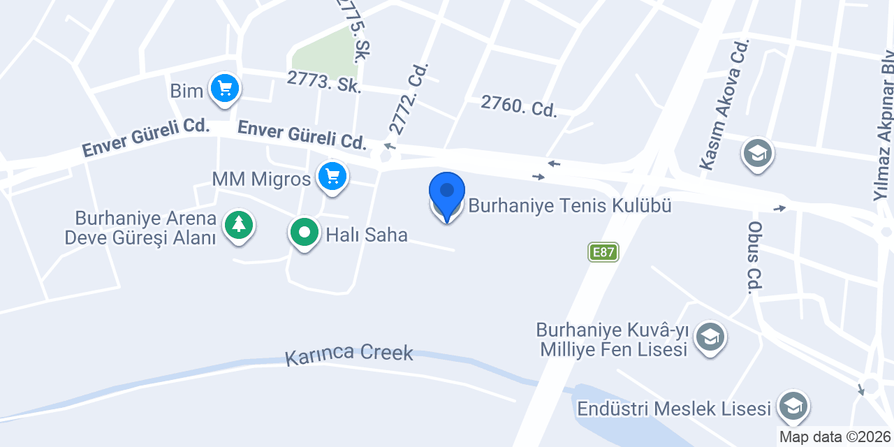 Burhaniye Tenis Kulübü konumu