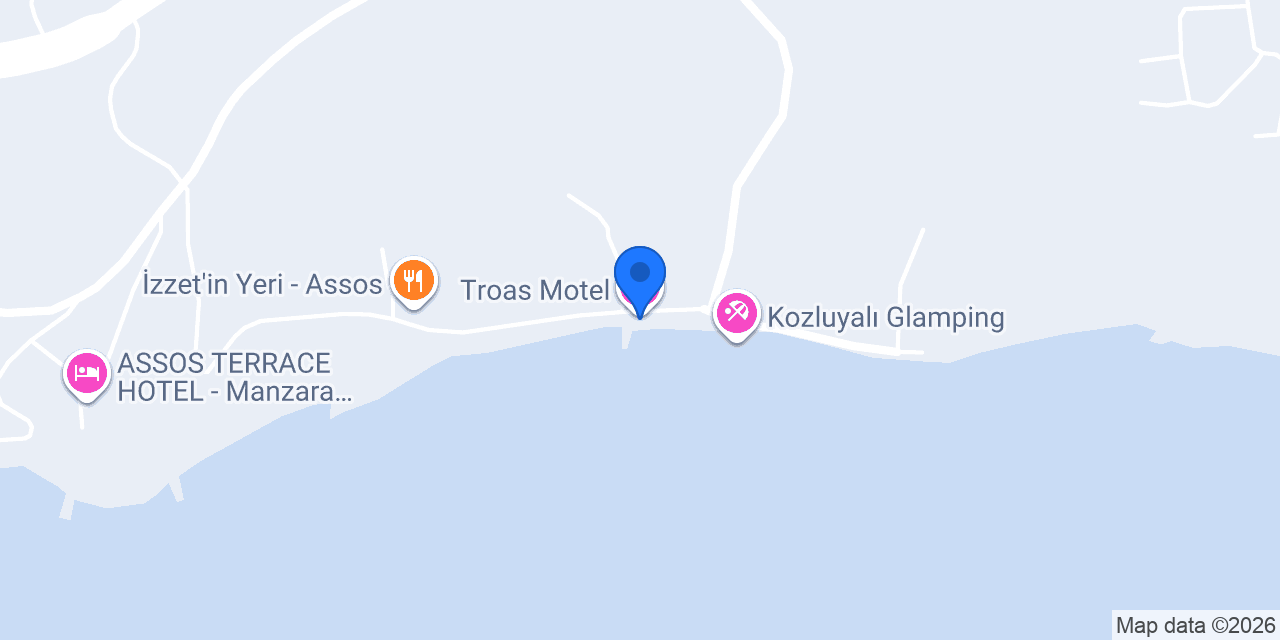 Troas Motel konumu