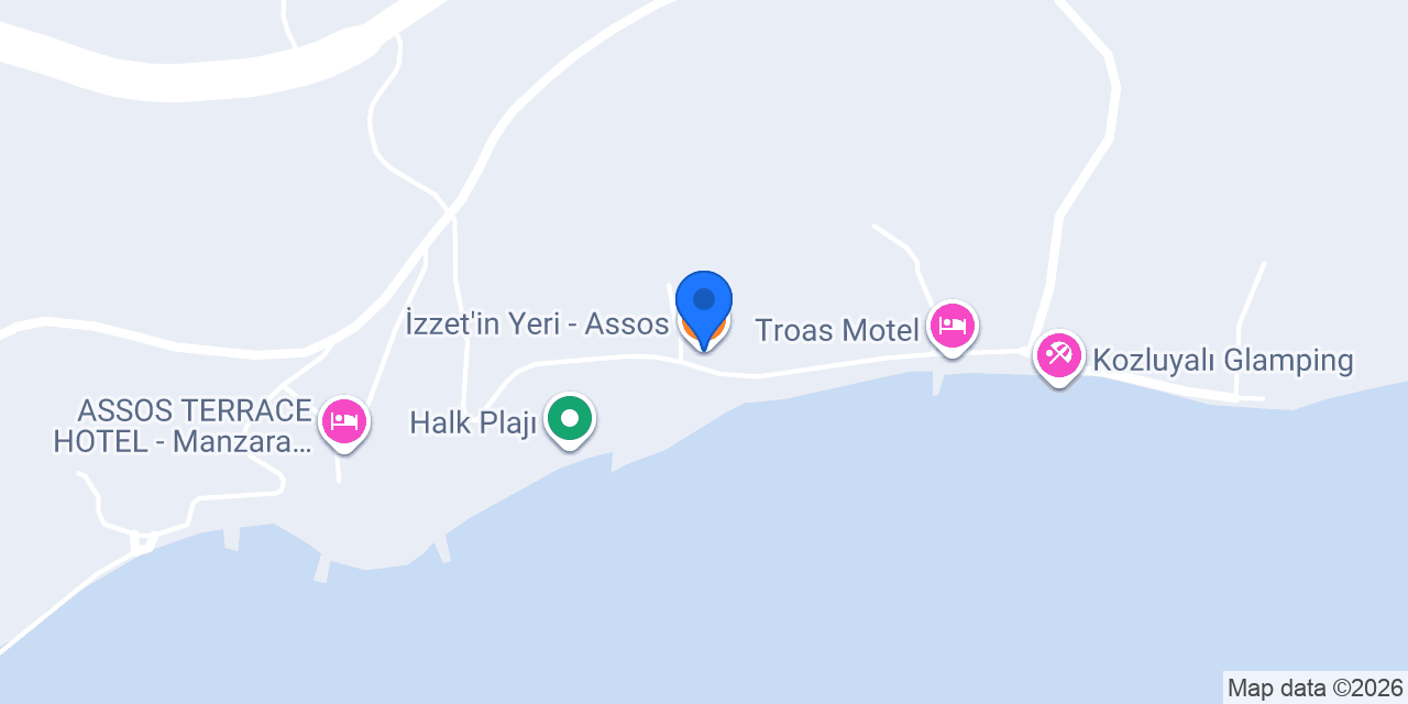 İzzet'in Yeri - Assos konumu