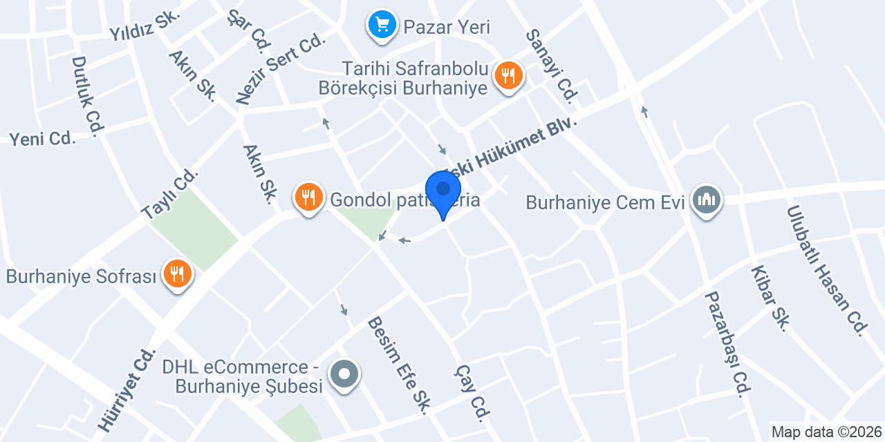 Otantik Gözleme konumu