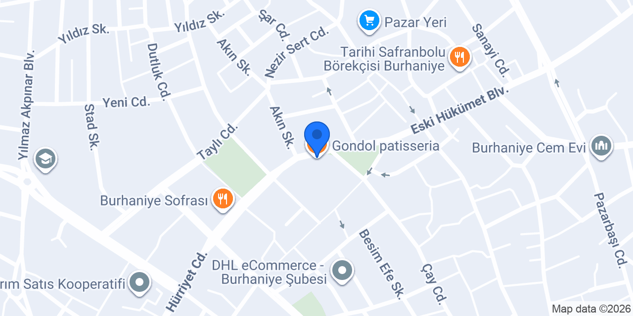 Gondol Teras Cafe konumu