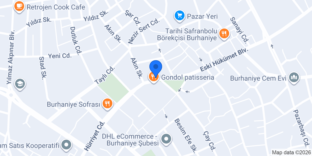 Yapı Kredi - Burhaniye Şubesi konumu