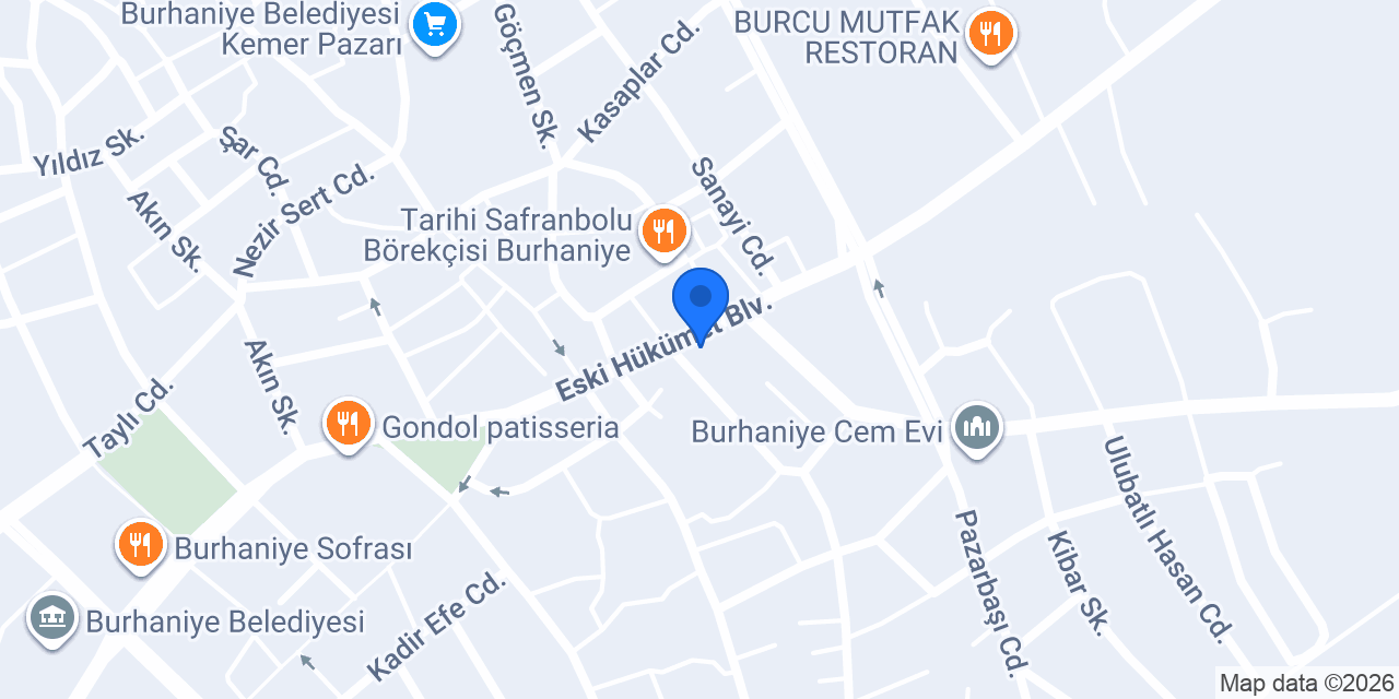 Şenal Halı ve Perde Burhaniye Şubesi konumu