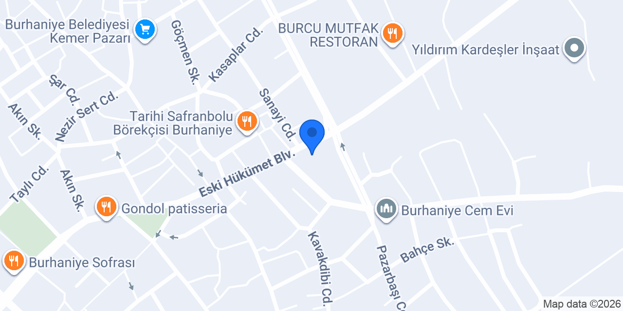 Burhaniye Merkez Otel konumu