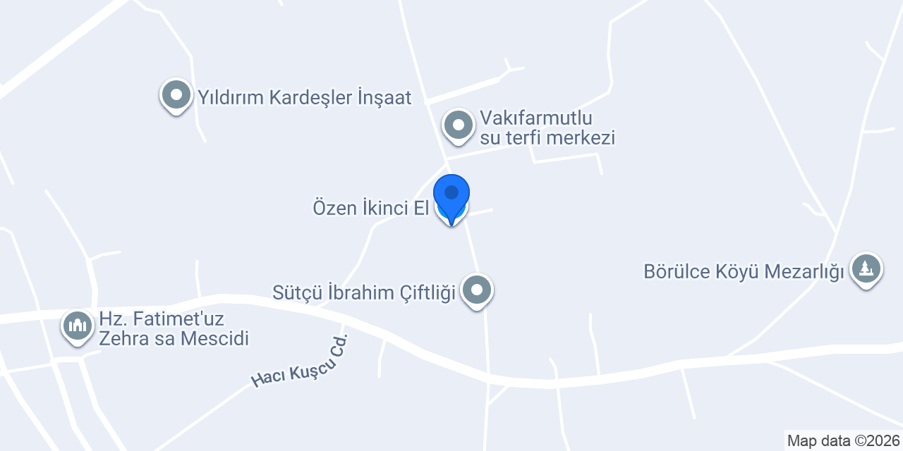 Özen İkinci El konumu