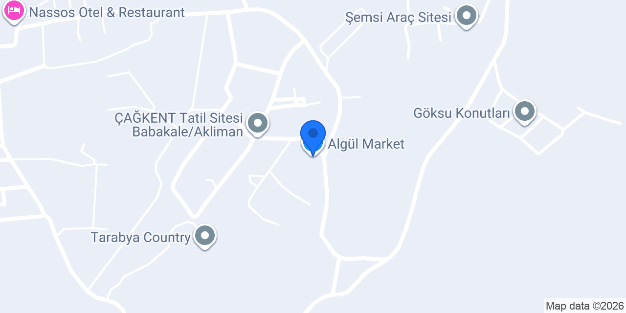 Algül Market konumu