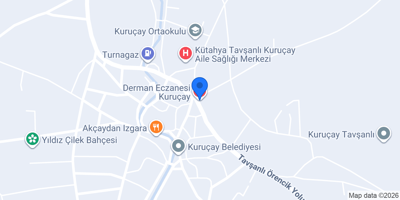 Derman Eczanesi Kuruçay konumu