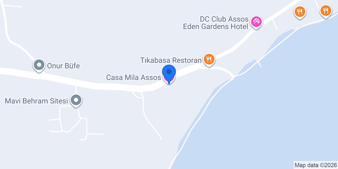 Casa Mila Assos konumu