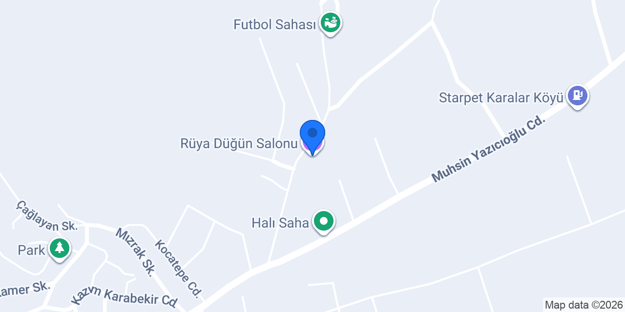 Rüya Düğün Salonu konumu