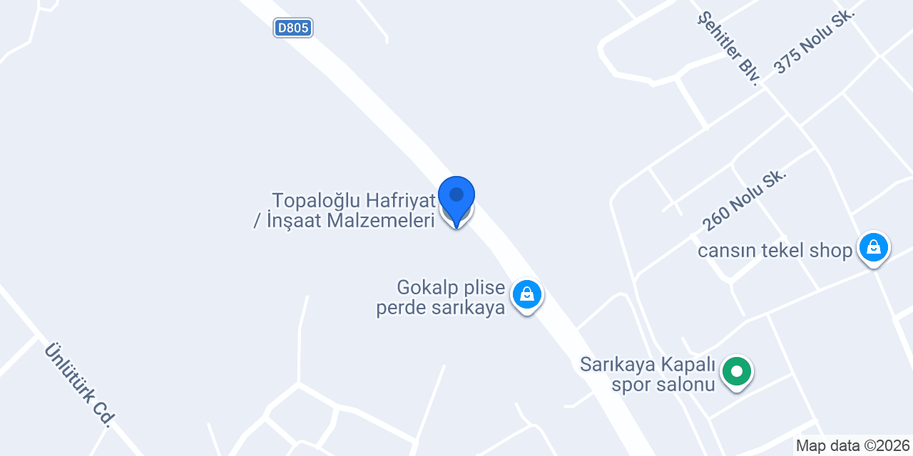 Topaloğlu Hafriyat / İnşaat Malzemeleri konumu