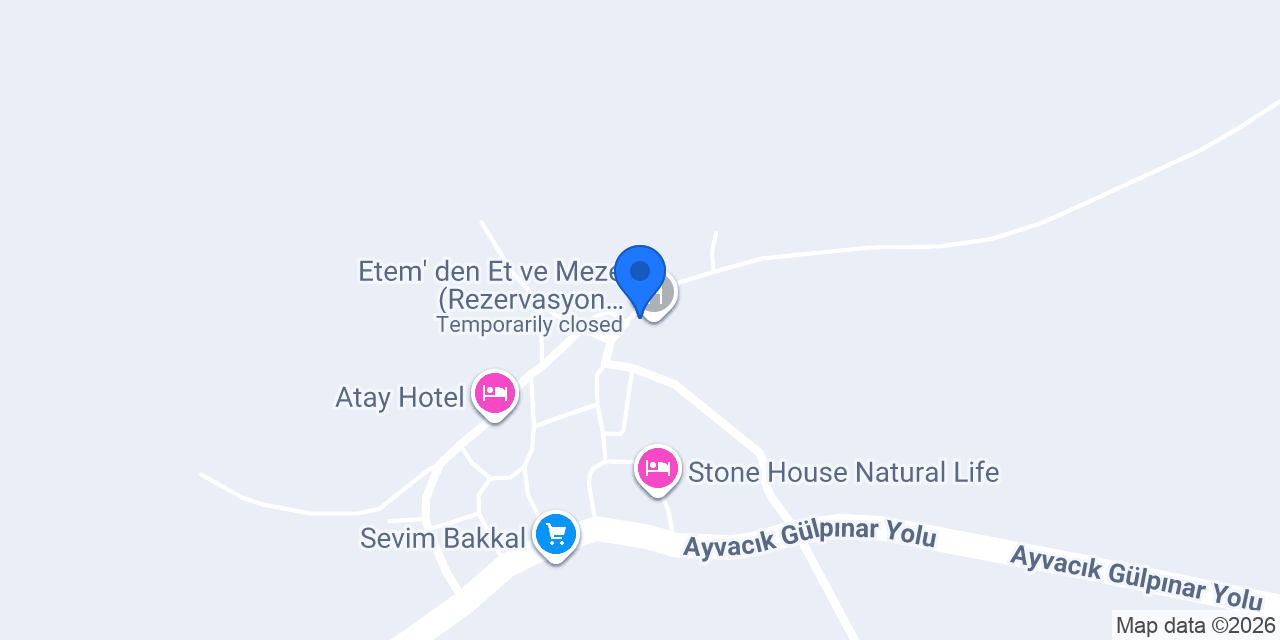 Etem'den Et & Meze konumu