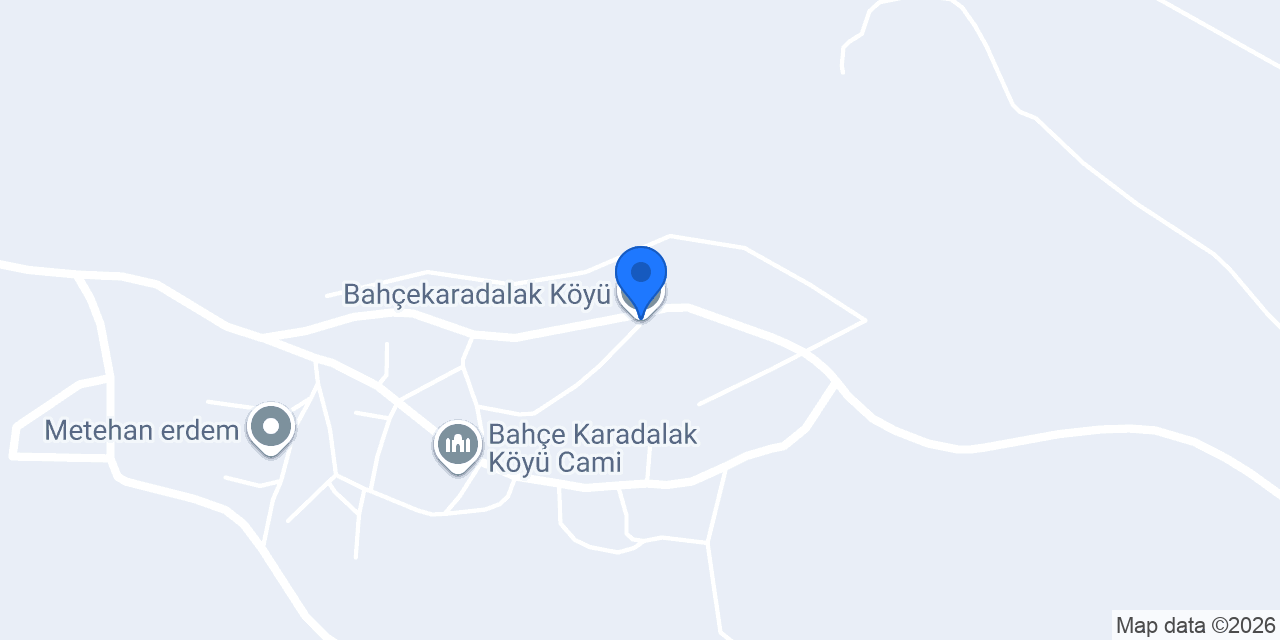 Bahçekaradalak Köyü konumu