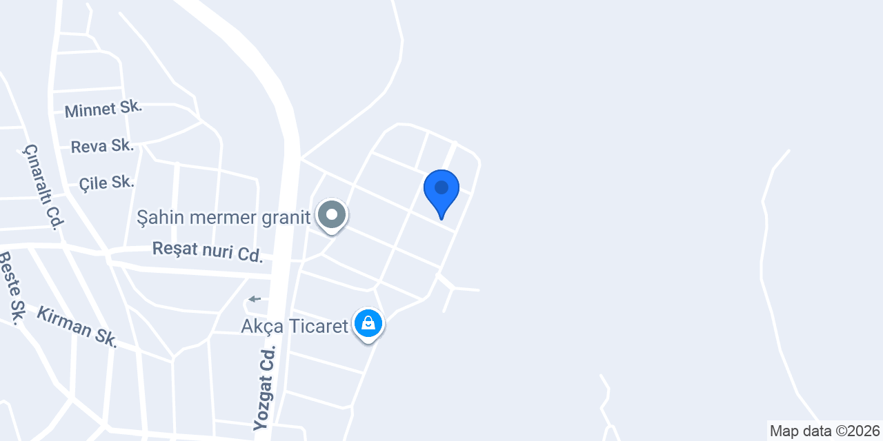 Çelebiler Mobilya konumu