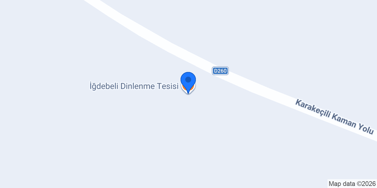 İğdebeli Dinlenme Tesisi konumu