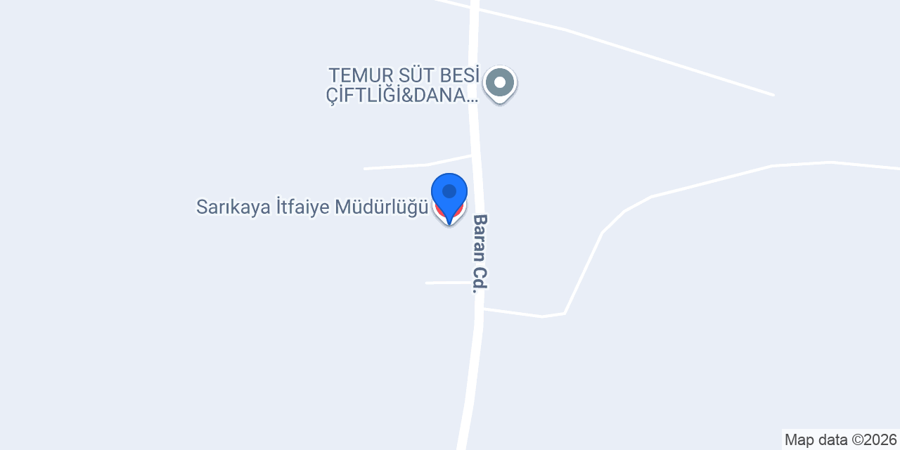 Sarıkaya İtfaiye Müdürlüğü konumu