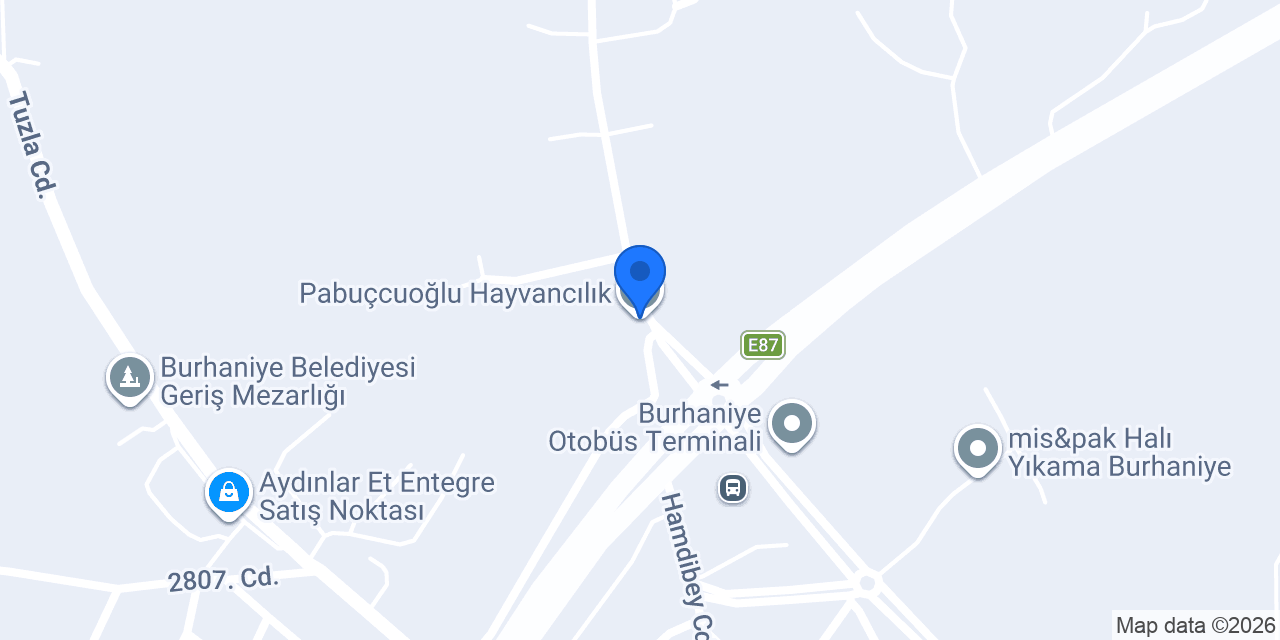 Pabuçcuoğlu Hayvancılık konumu