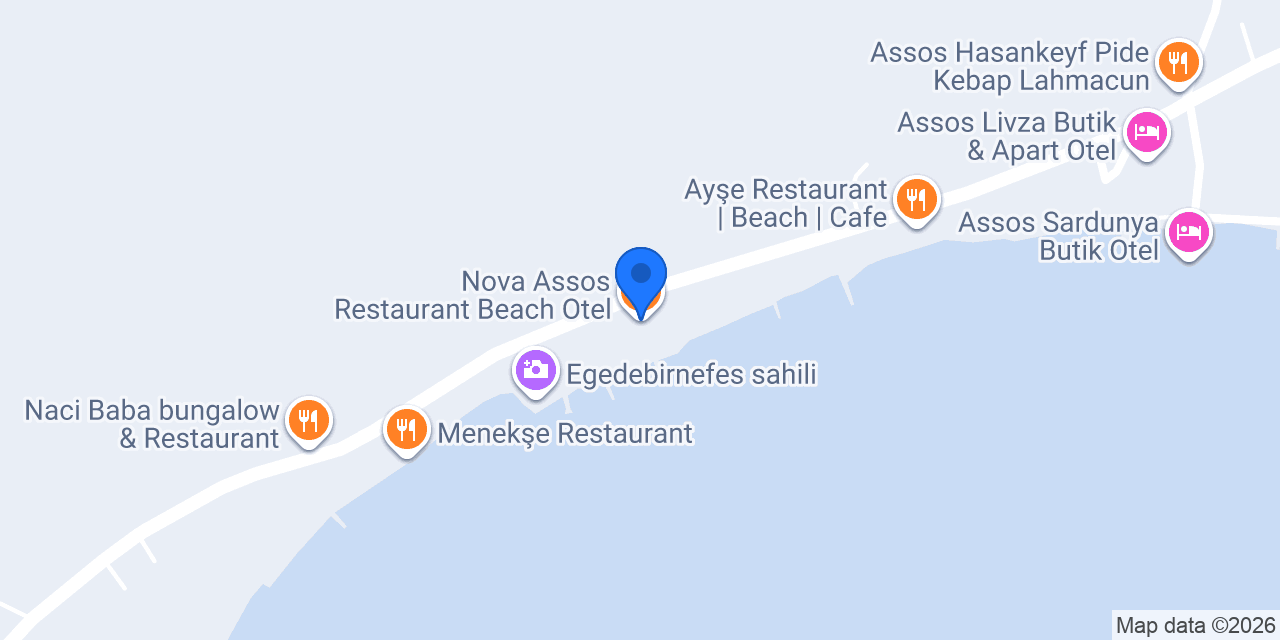 Nova Assos Restaurant Beach Otel konumu