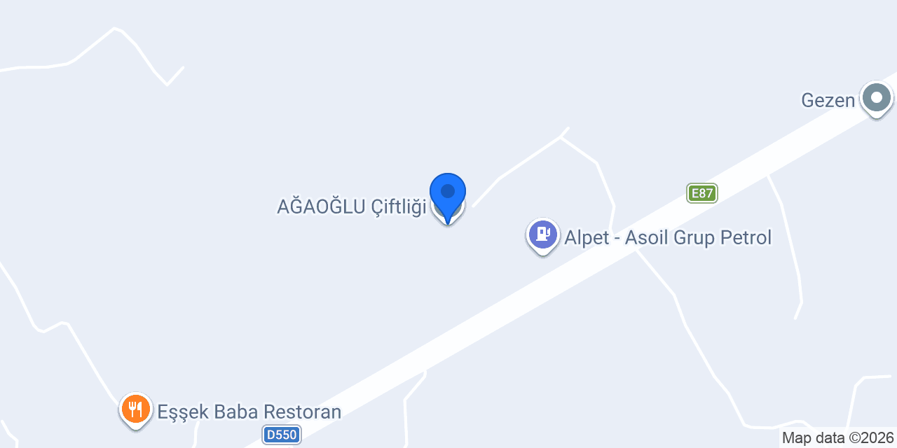AĞAOĞLU Çiftliği konumu