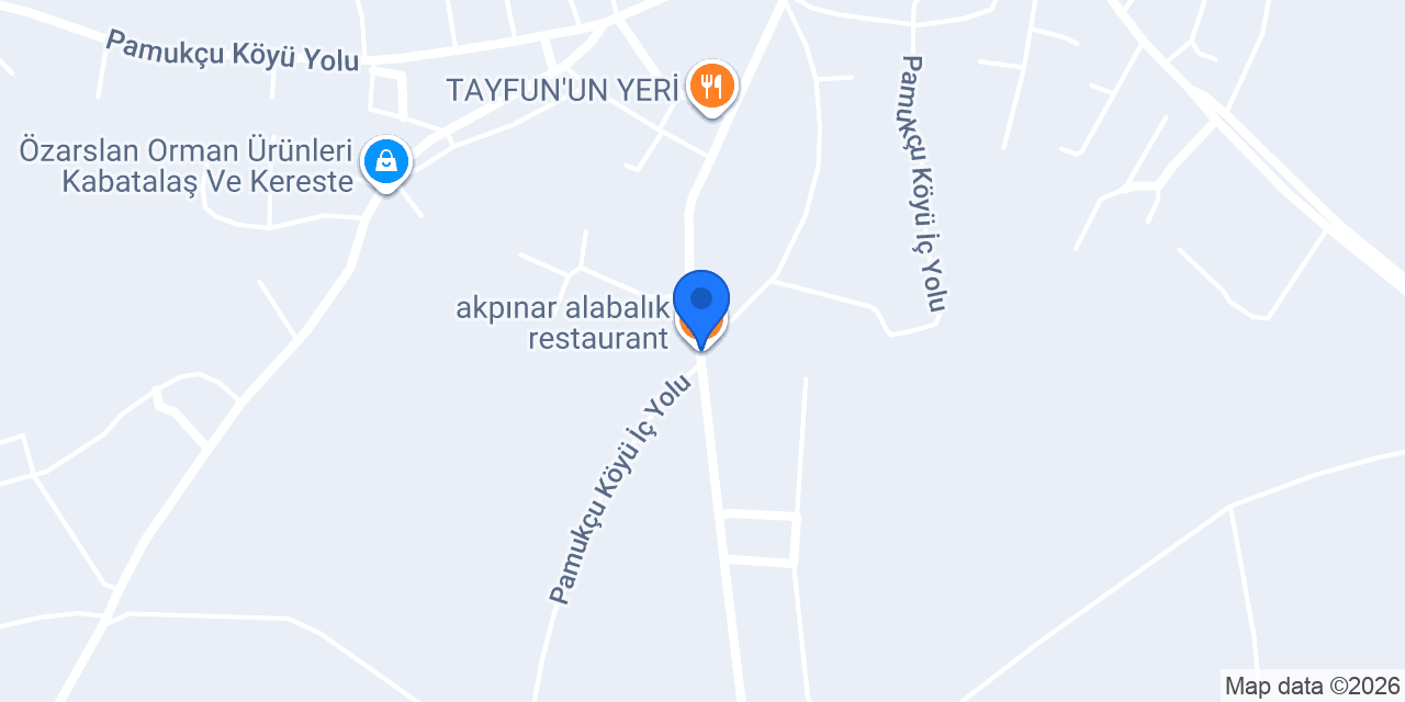 akpınar alabalık restaurant konumu