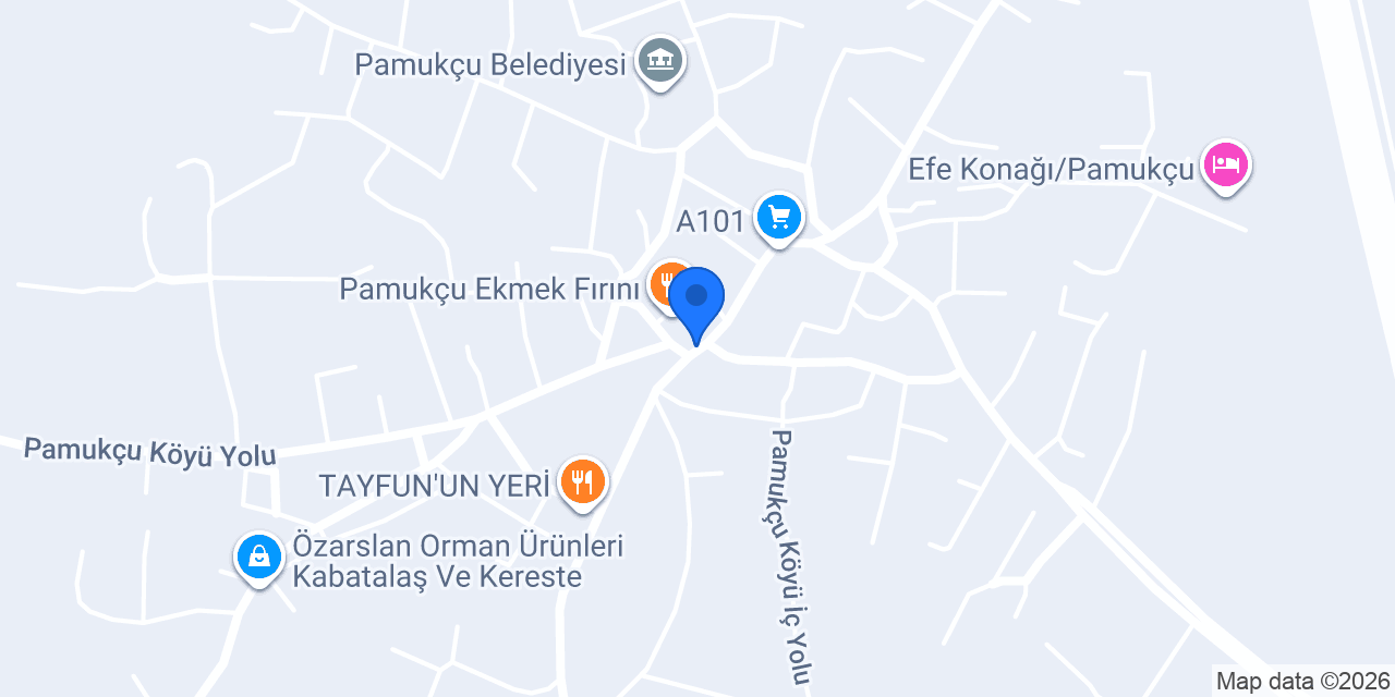 Pamukçu Şube Halk Kütüphanesi konumu