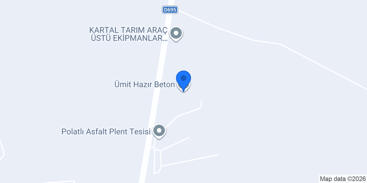 Ümit Hazır Beton konumu