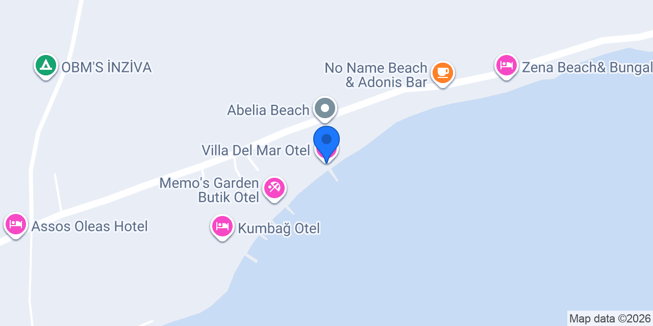 Villa Del Mar Otel konumu