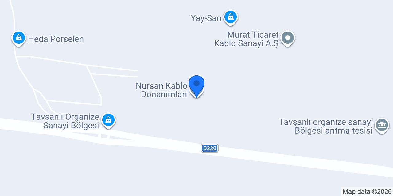 Nursan Kablo Donanımları konumu