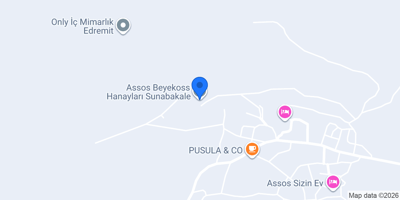 Assos Beyekoss Hanayları Sunabakale konumu