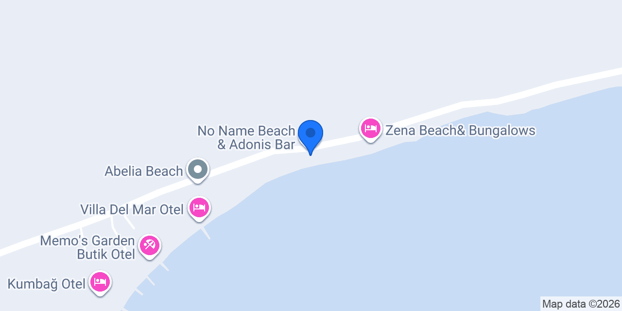 No Name Beach & Adonis Bar konumu