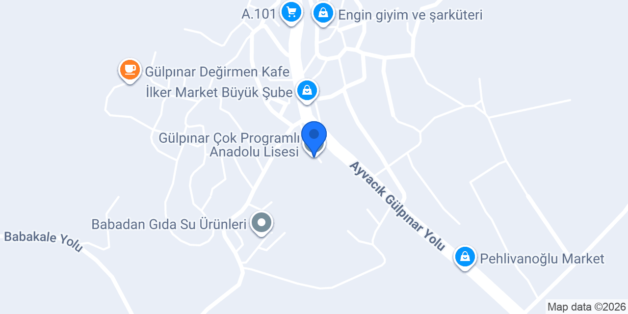 Gülpınar Çok Programlı Anadolu Lisesi konumu