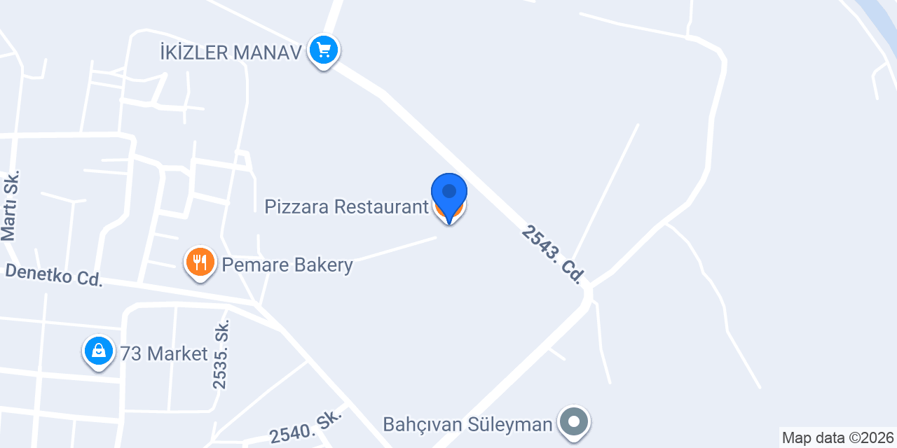 Pizzara Restaurant konumu